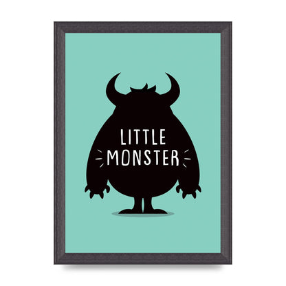 Little Monster Art For The Home - A4 framed