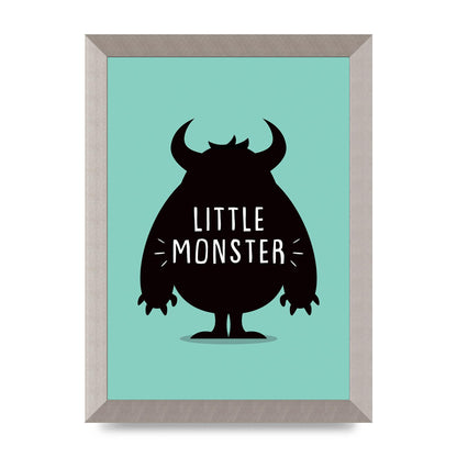 Little Monster Art For The Home - A4 framed