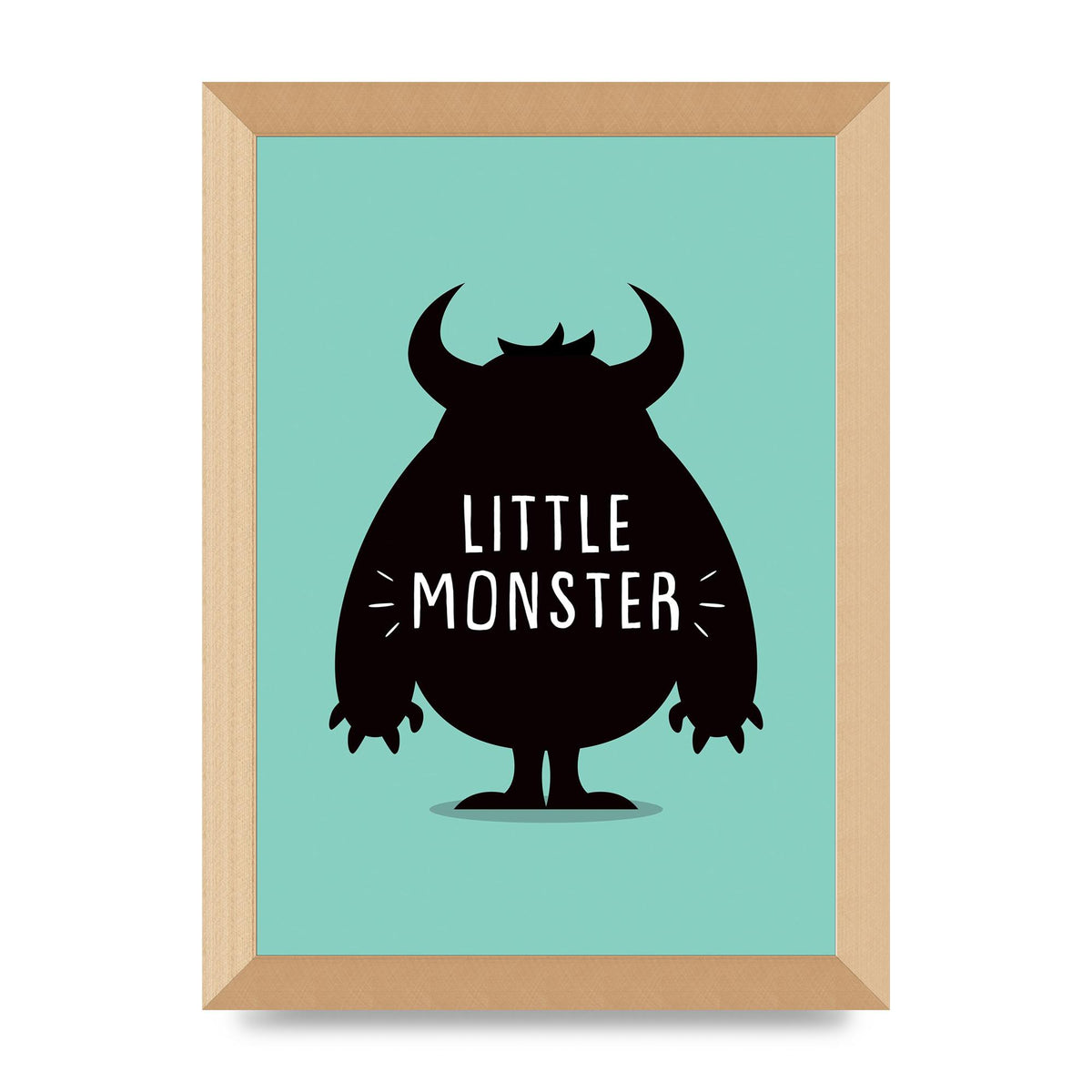 Little Monster Art For The Home - A4 framed