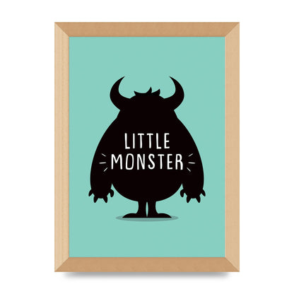 Little Monster Art For The Home - A4 framed