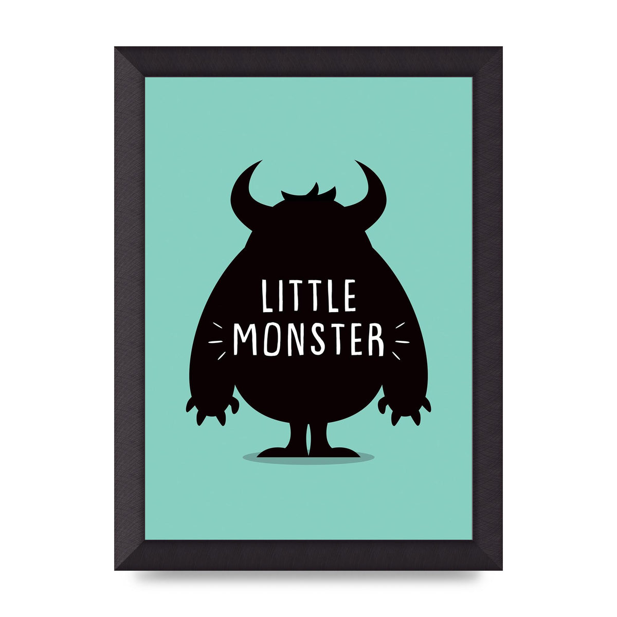 Little Monster Art For The Home - A4 framed