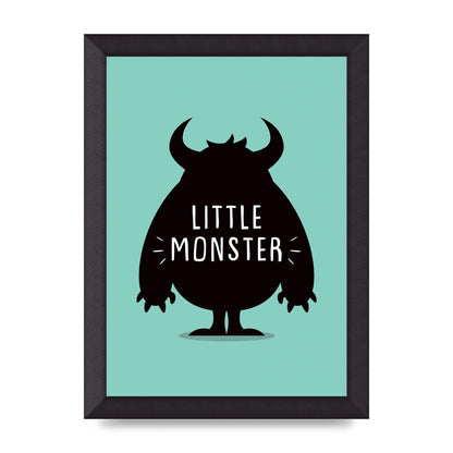 Little Monster Art For The Home - A4 framed
