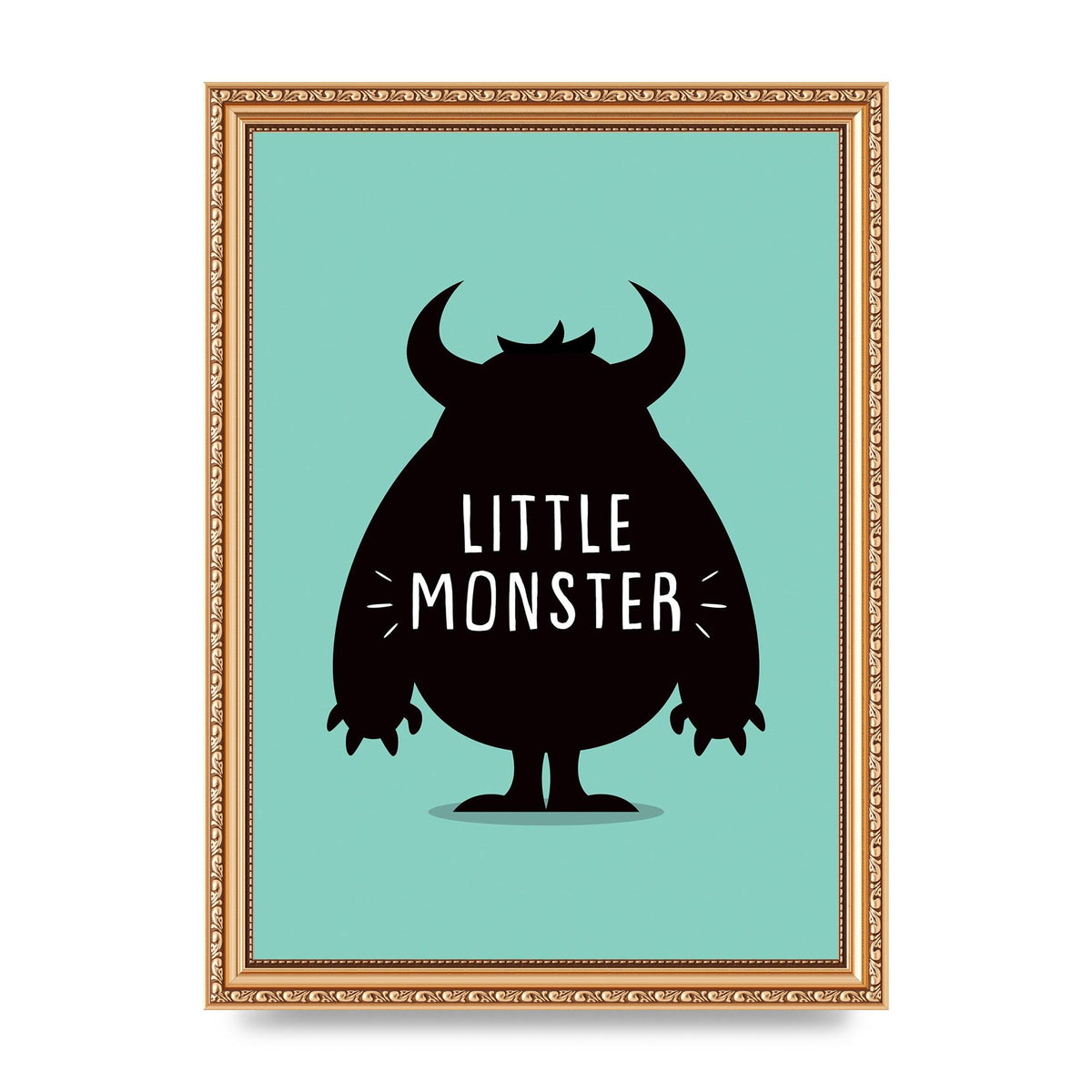 Little Monster Art For The Home - A4 framed