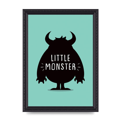 Little Monster Art For The Home - A4 framed