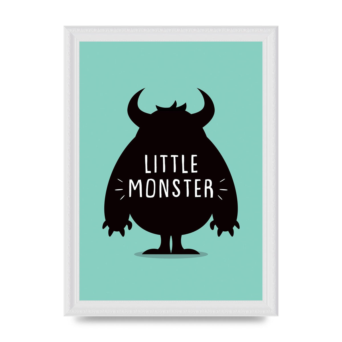 Little Monster Art For The Home - A4 framed