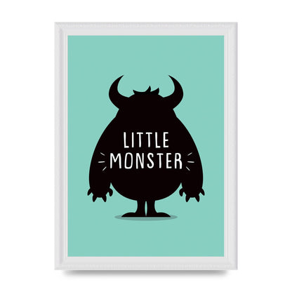 Little Monster Art For The Home - A4 framed