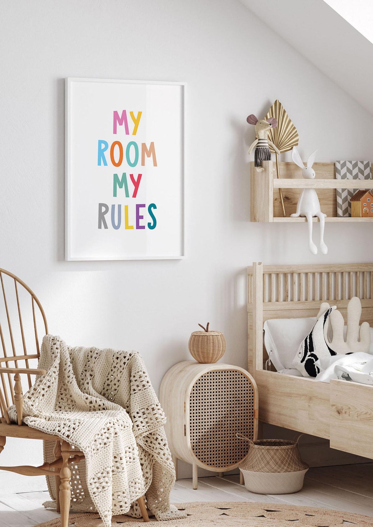 My Room My Rules" Printed Poster - nursery 1