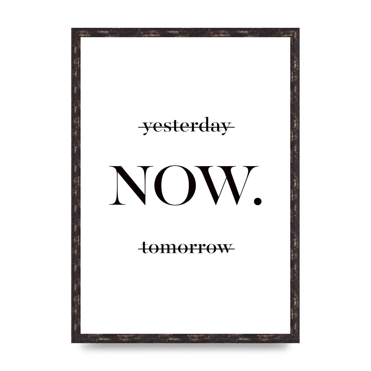 Now" Printed Poster - A2 framed