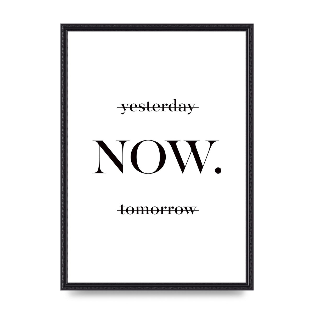 Now" Printed Poster - A2 framed