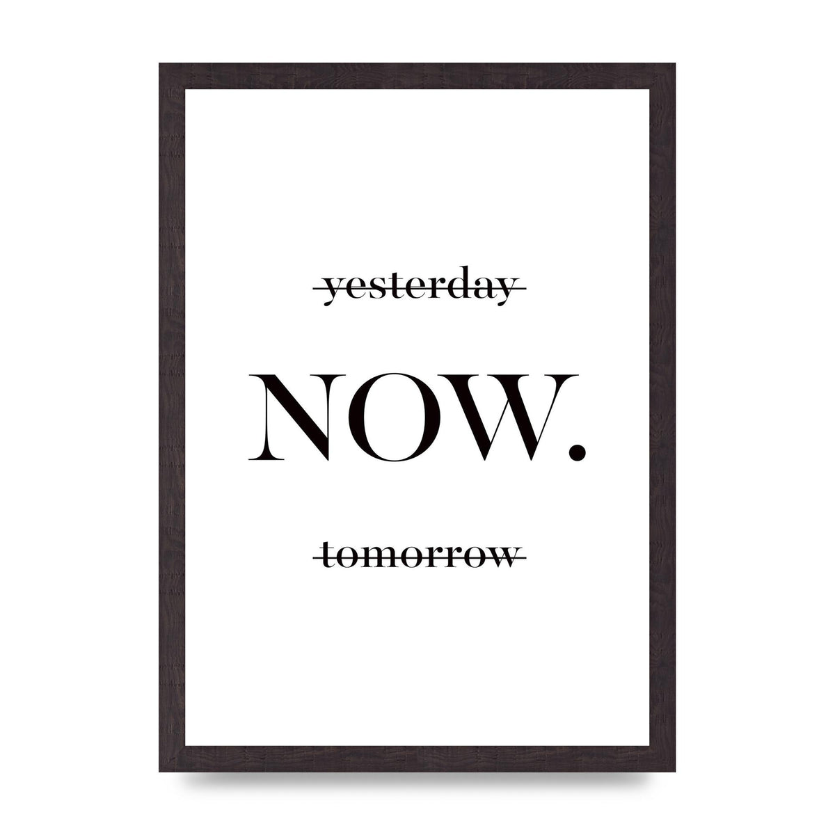 Now" Printed Poster - A3 framed
