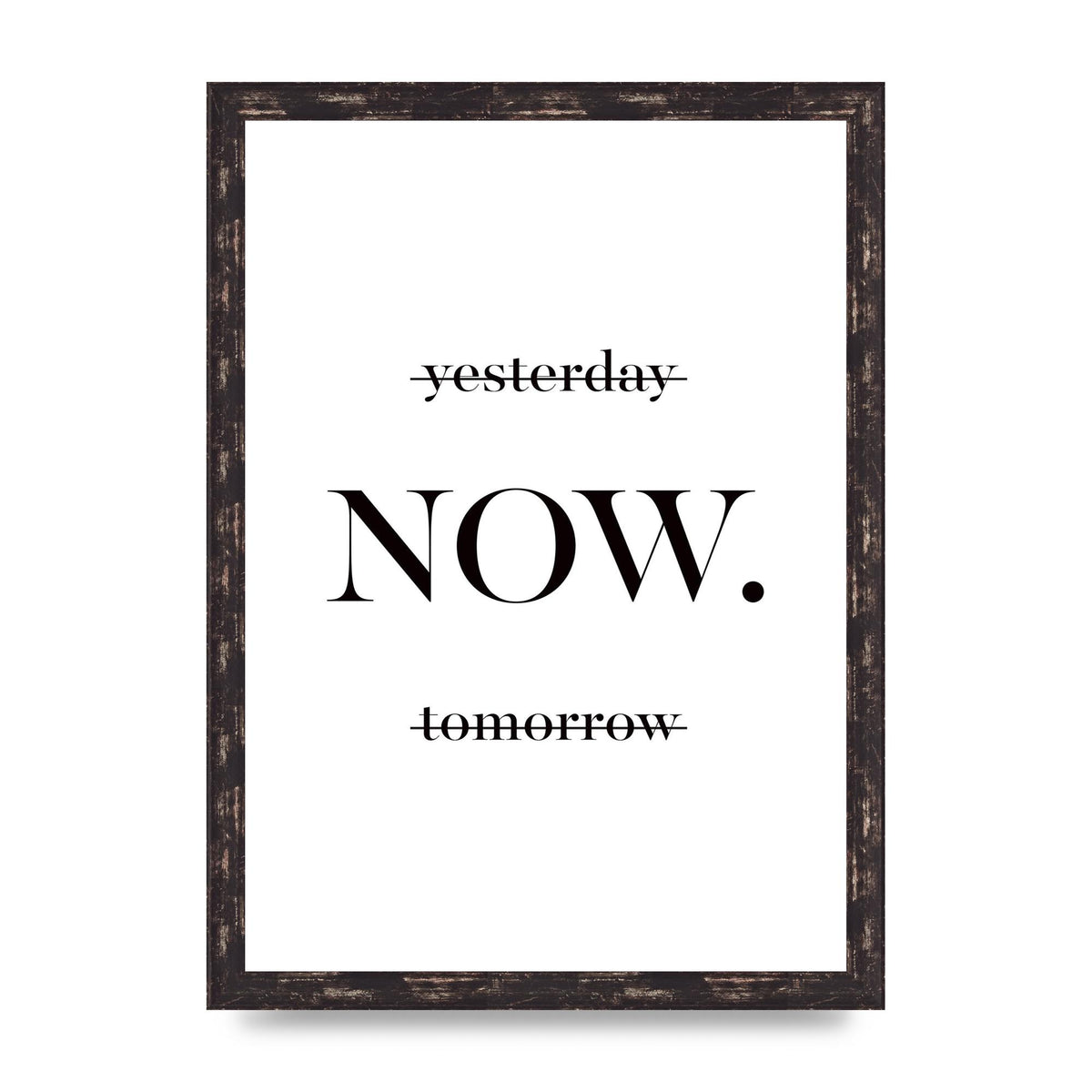 Now" Printed Poster - A3 framed