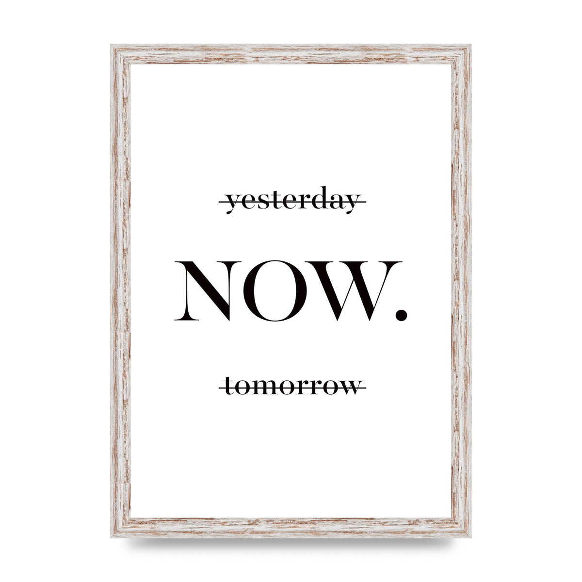 Now" Printed Poster - A3 framed