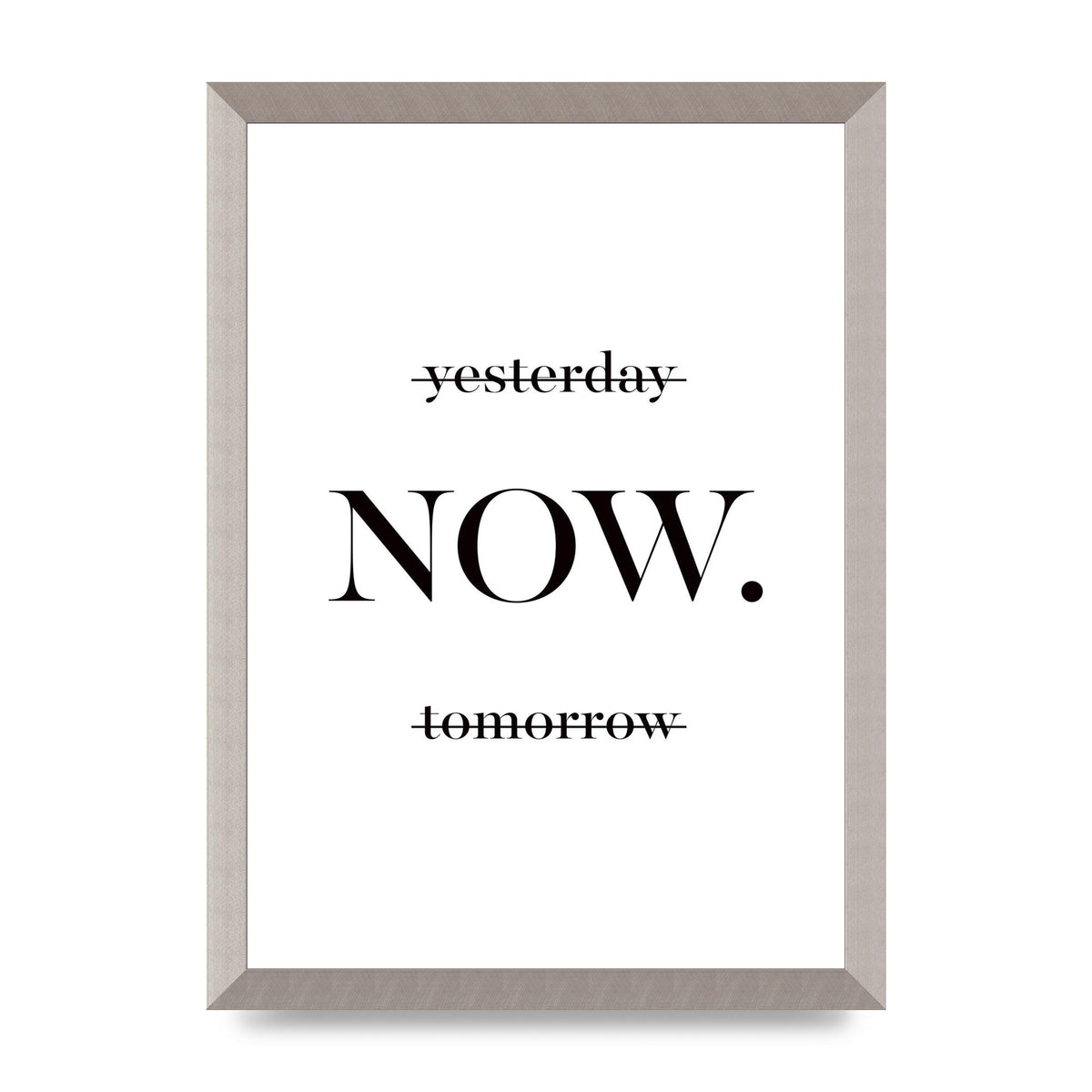 Now" Printed Poster - A3 framed