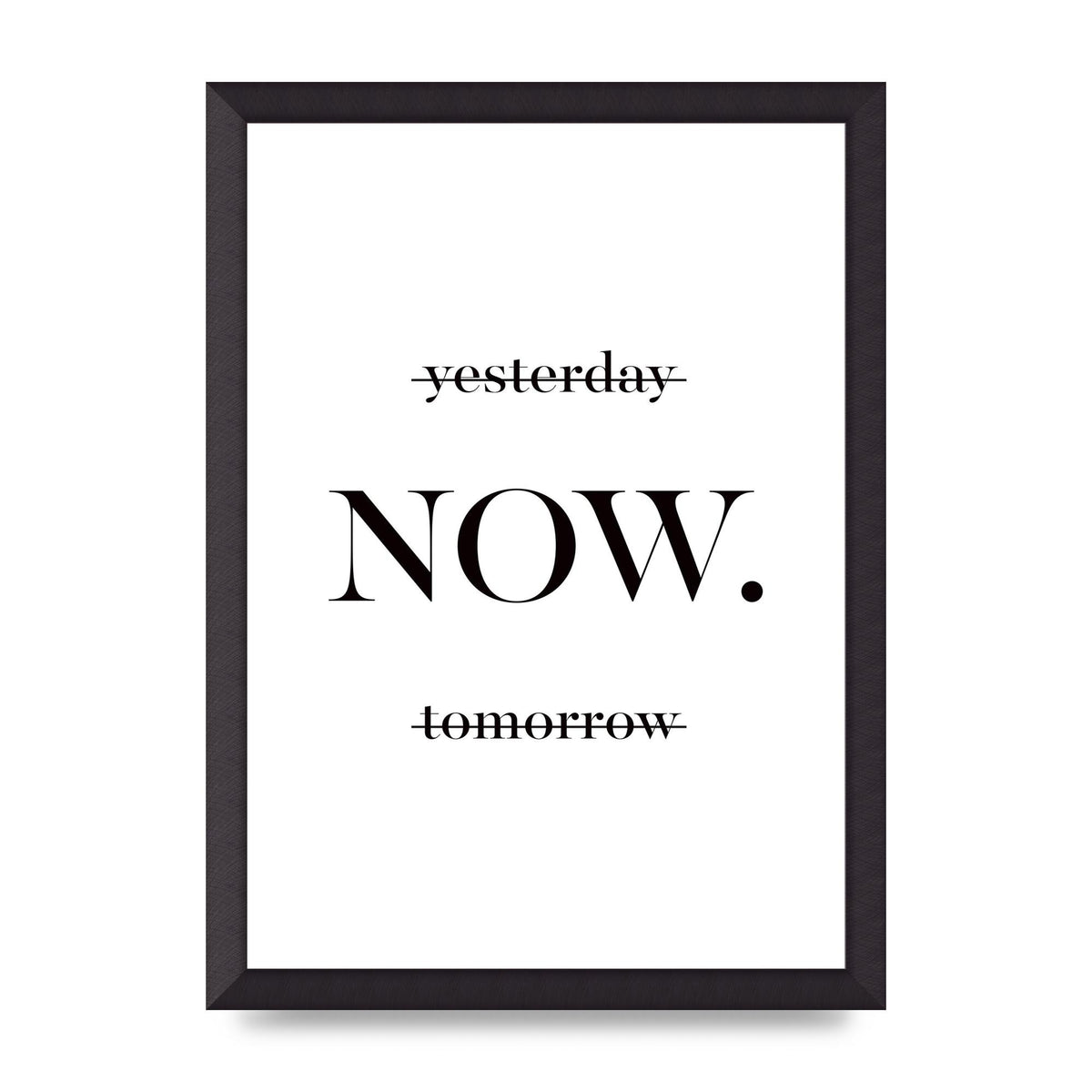 Now" Printed Poster - A3 framed