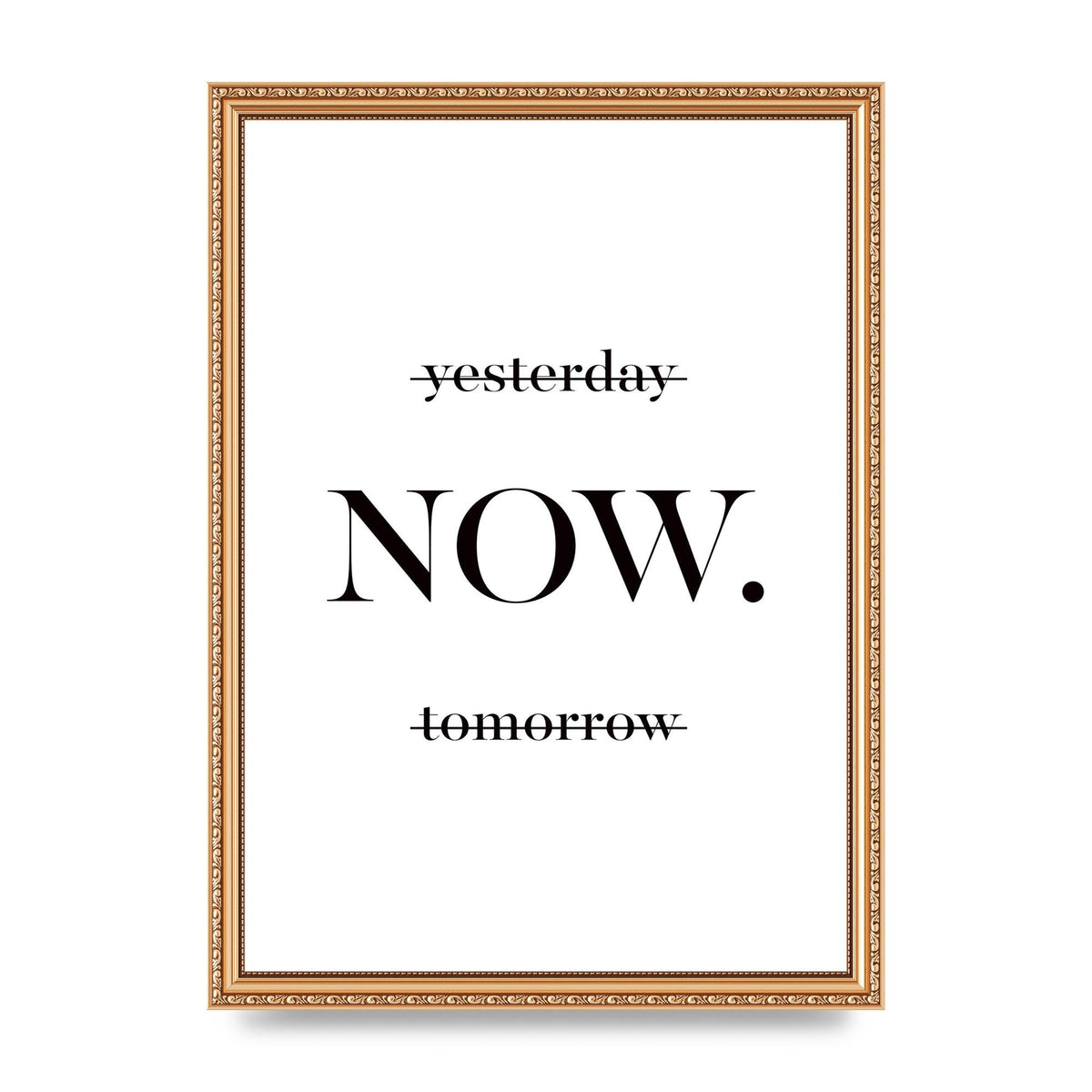 Now" Printed Poster - A3 framed
