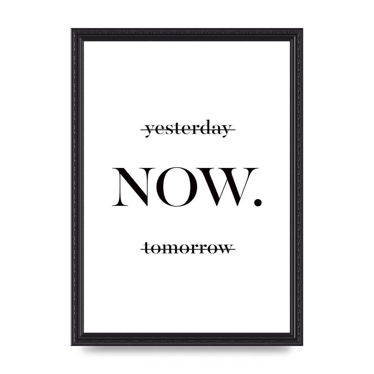 Now" Printed Poster - A3 framed