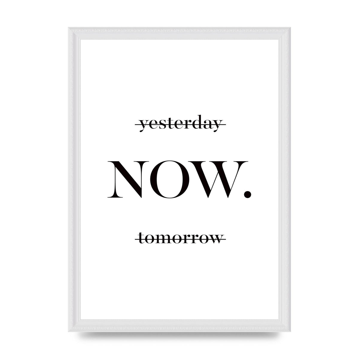 Now" Printed Poster - A3 framed