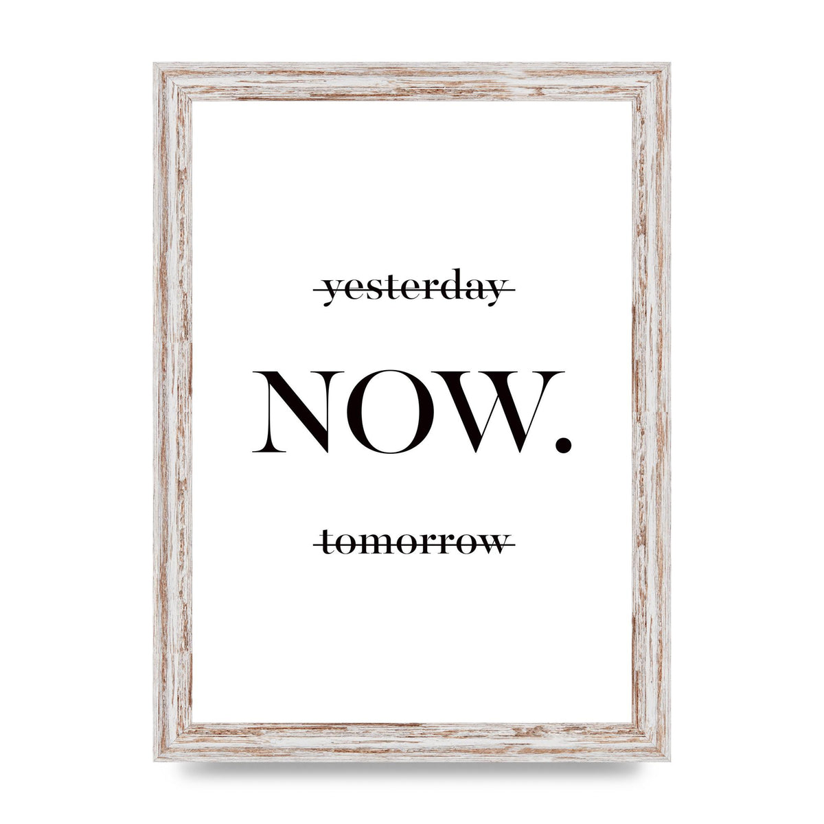 Now" Printed Poster - A4 framed