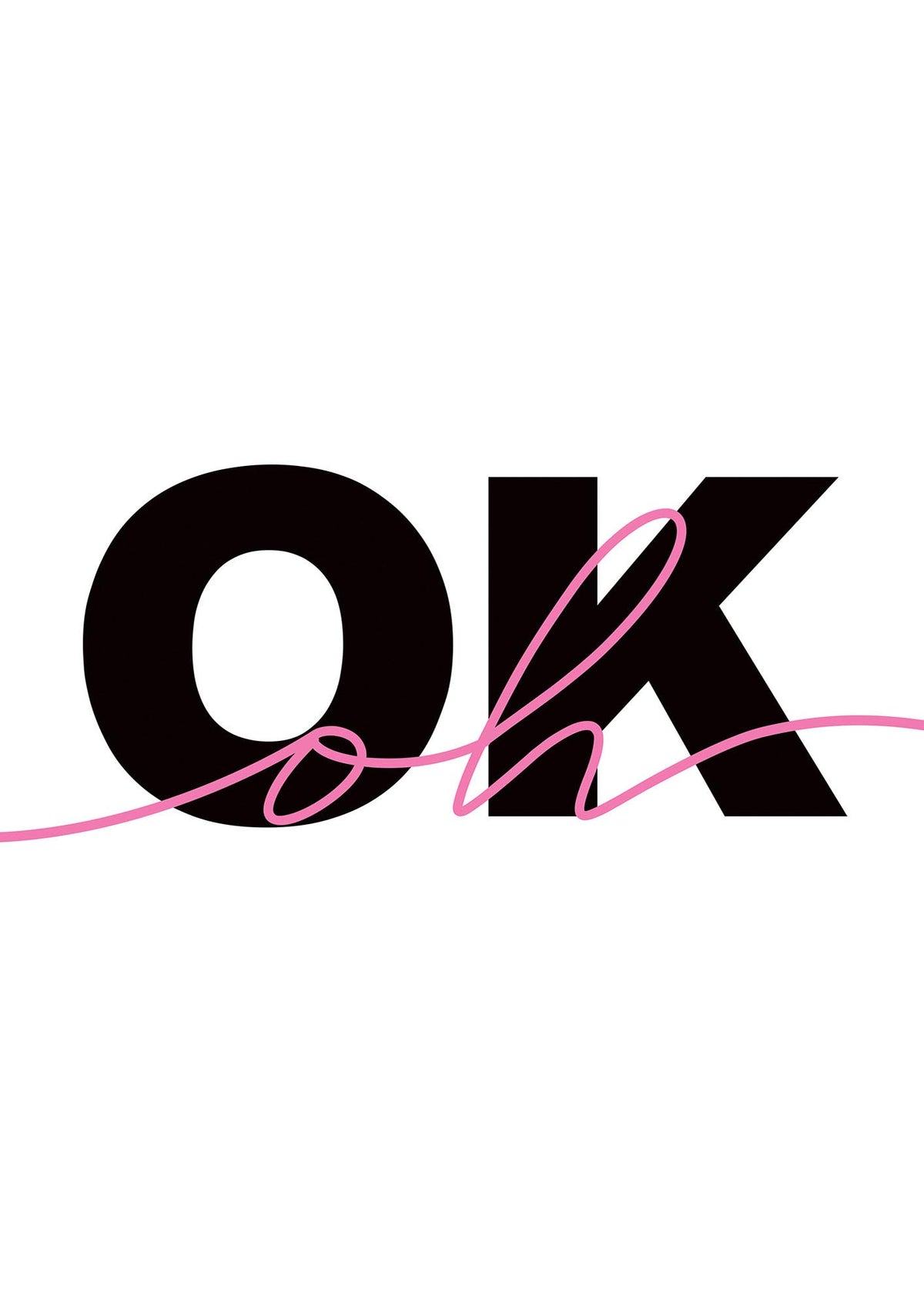 Oh Ok" Wall Art - detail