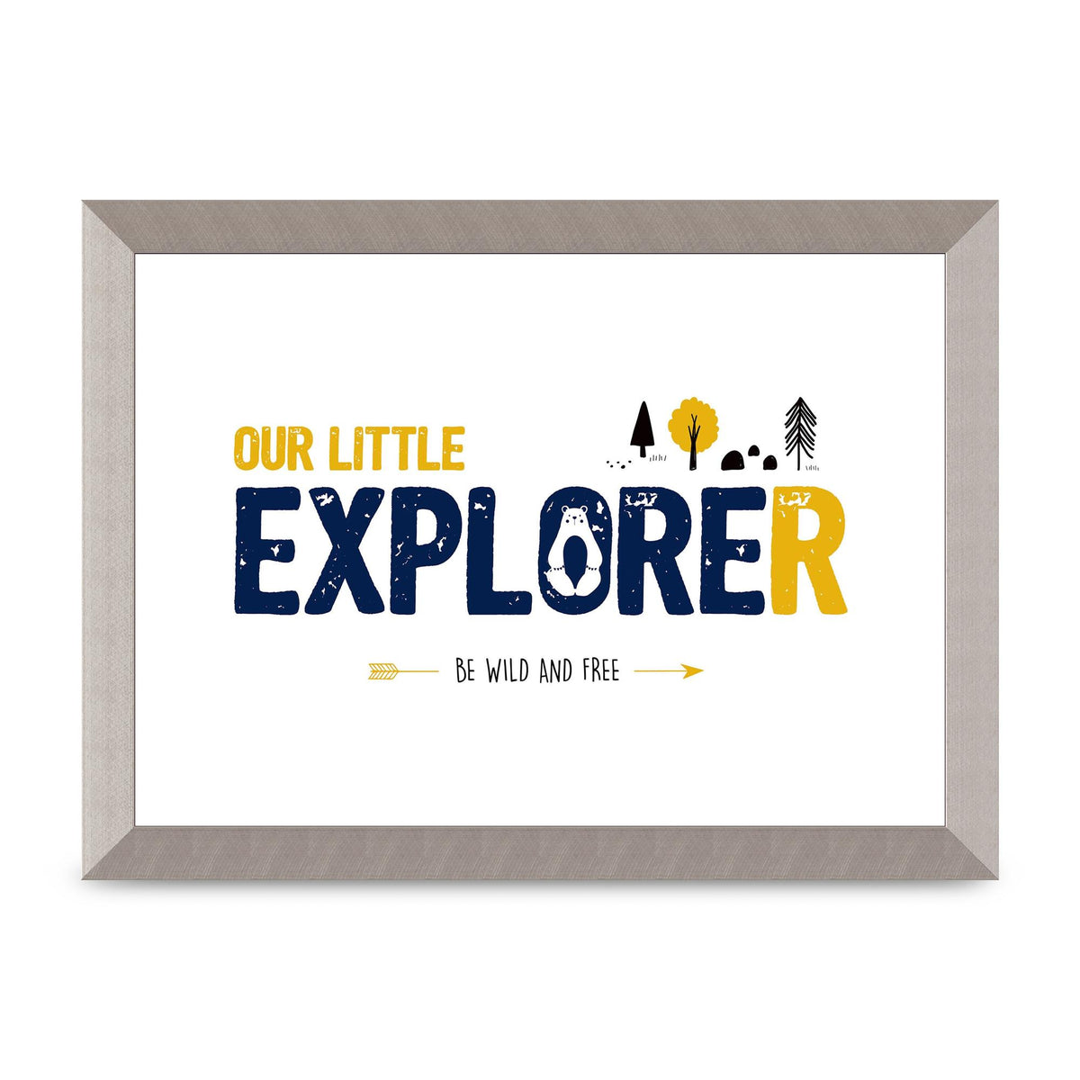 Our Little Explorer Printed Poster - A4 framed