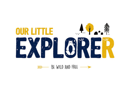 Our Little Explorer Printed Poster - detail