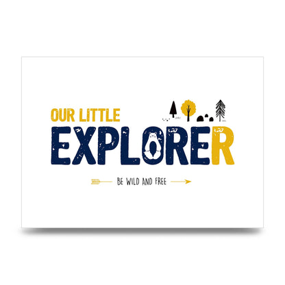 Our Little Explorer Printed Poster - unframed print