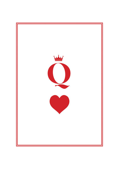 Queen Of Hearts Wall Art - detail
