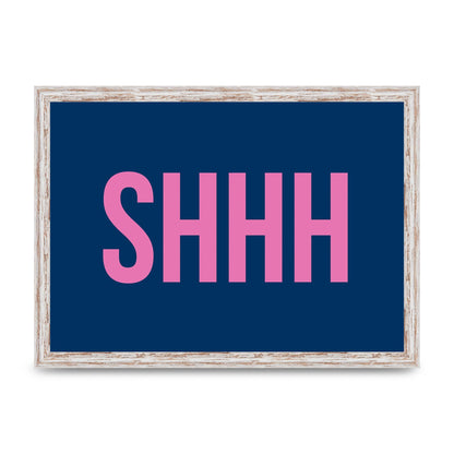 Shhh" Wall Art - A3 framed
