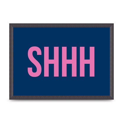 Shhh" Wall Art - A3 framed