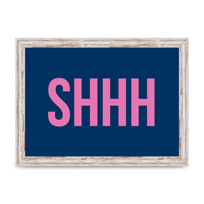 Shhh" Wall Art - A4 framed