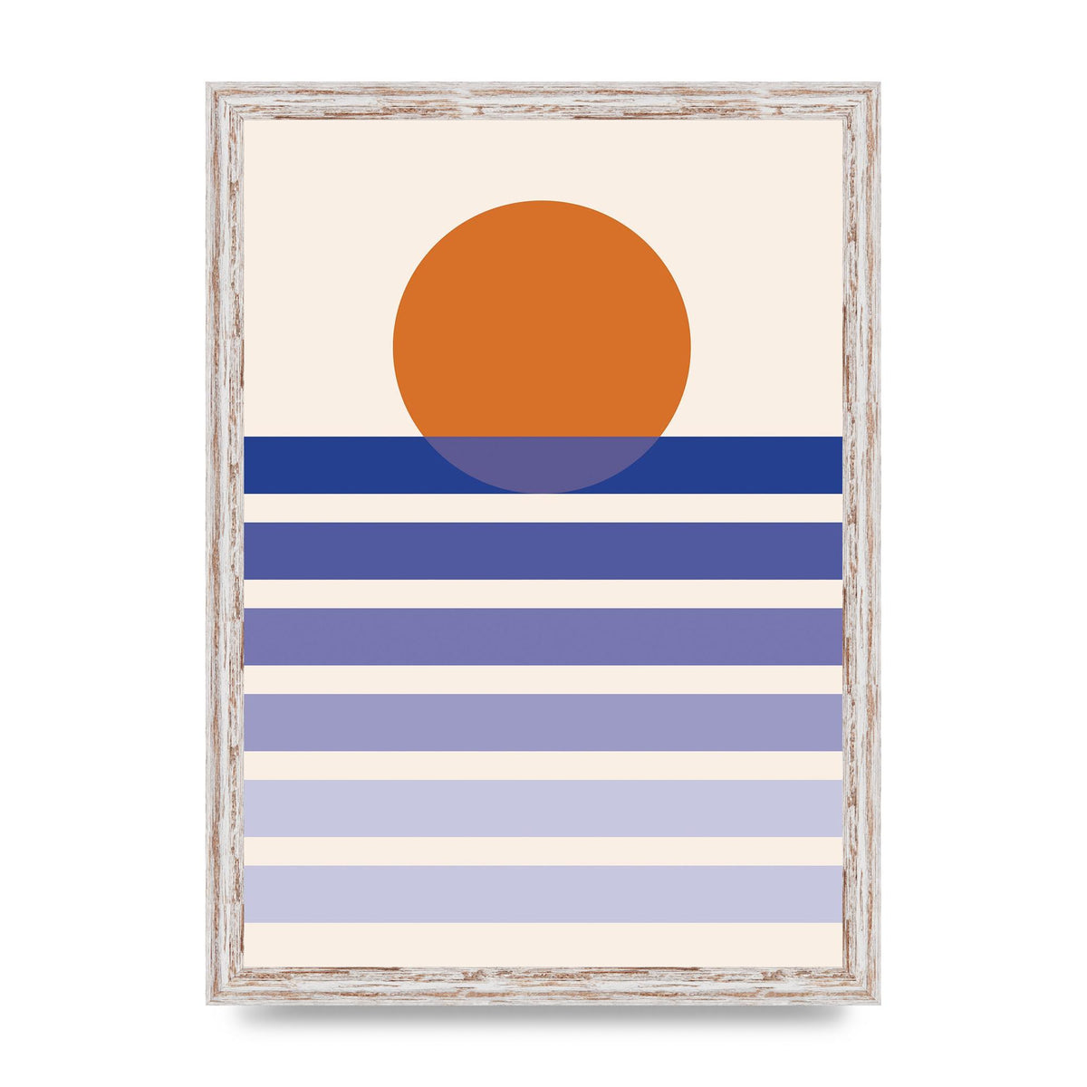 Sunset Printed Poster - A3 framed