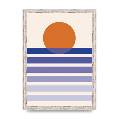 Sunset Printed Poster - A3 framed