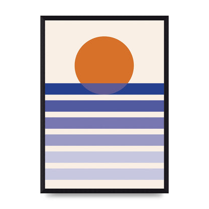 Sunset Printed Poster - A3 framed