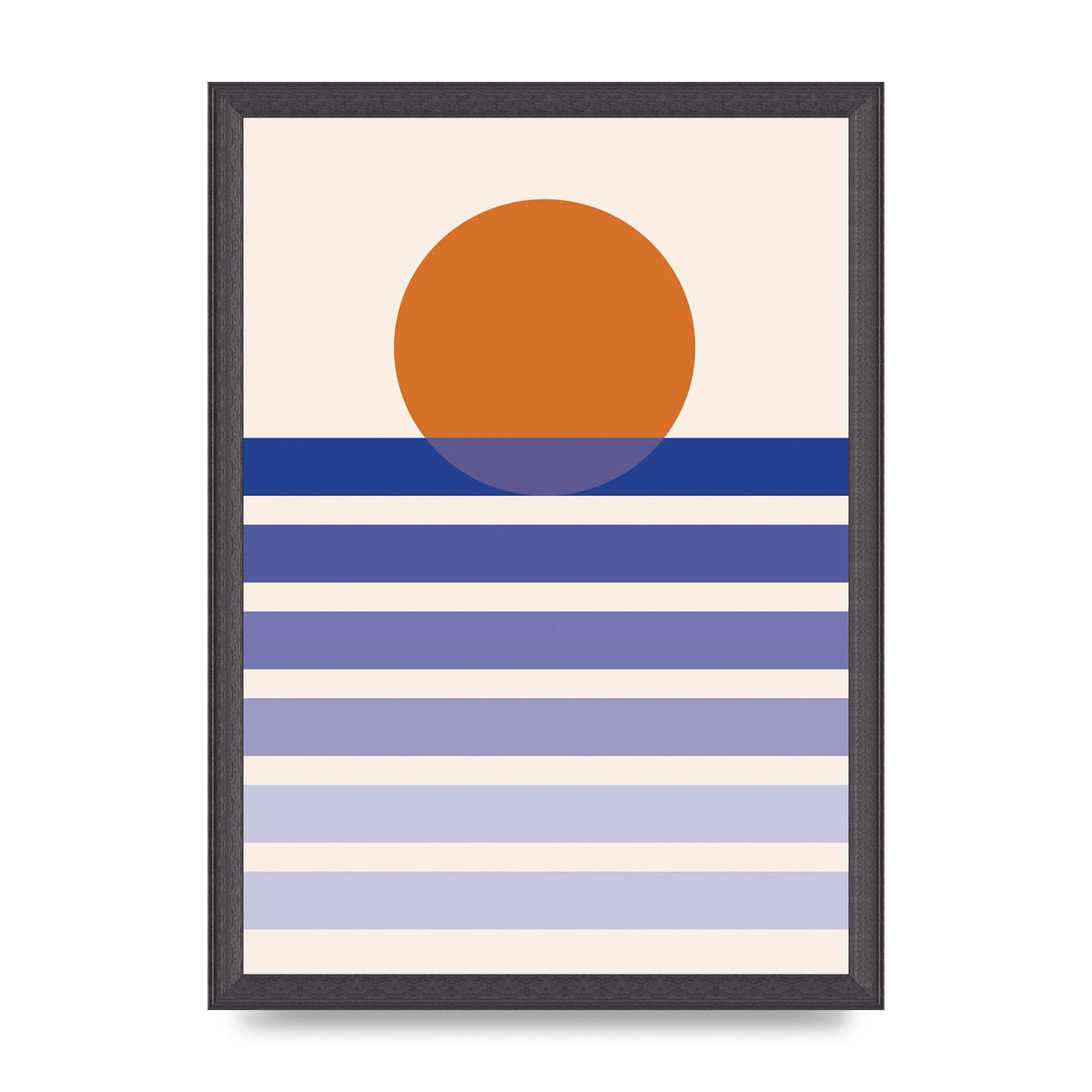 Sunset Printed Poster - A3 framed