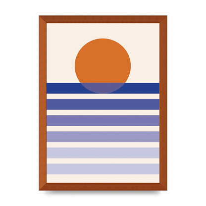 Sunset Printed Poster - A3 framed