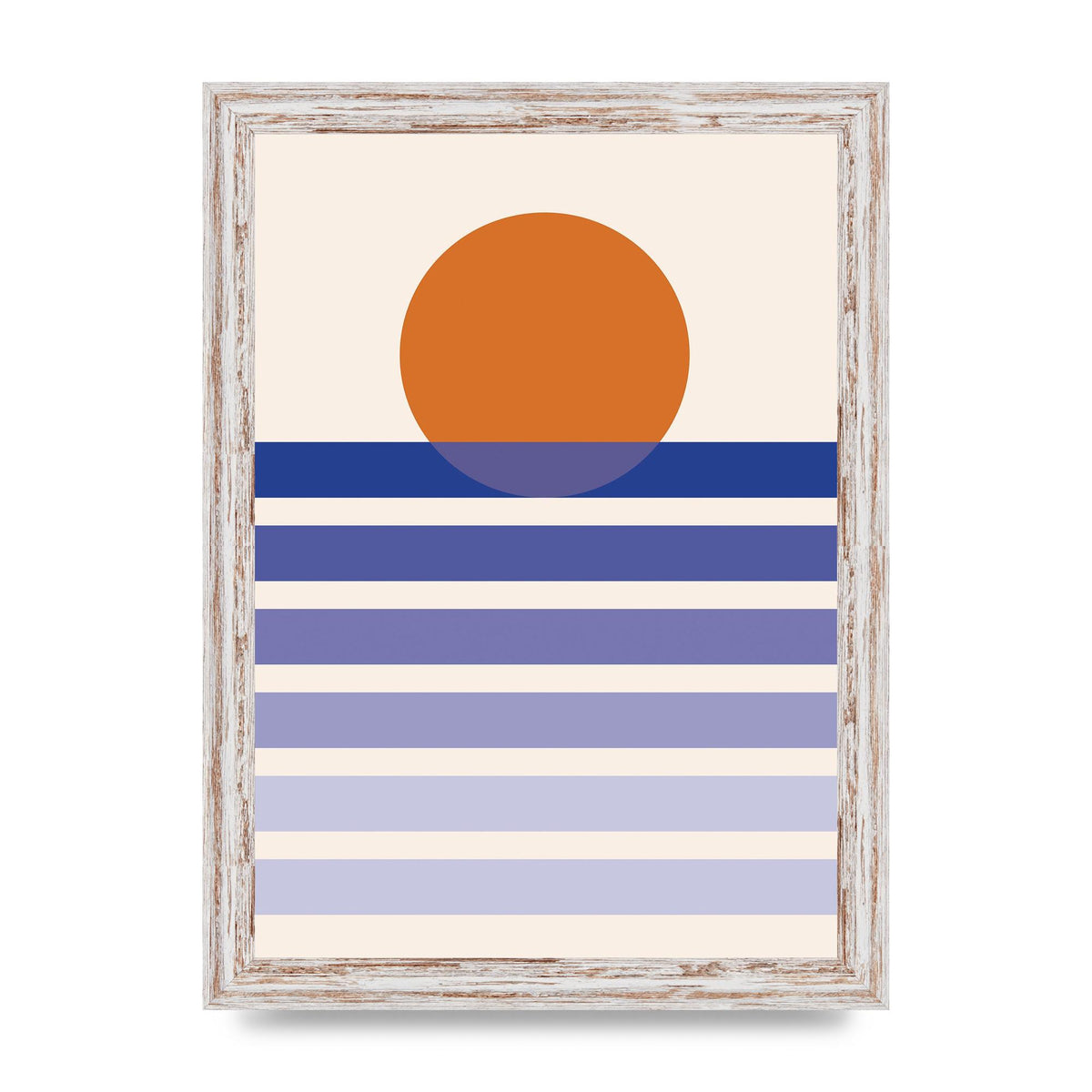 Sunset Printed Poster - A4 framed