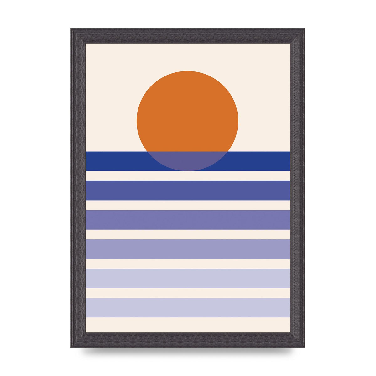 Sunset Printed Poster - A4 framed