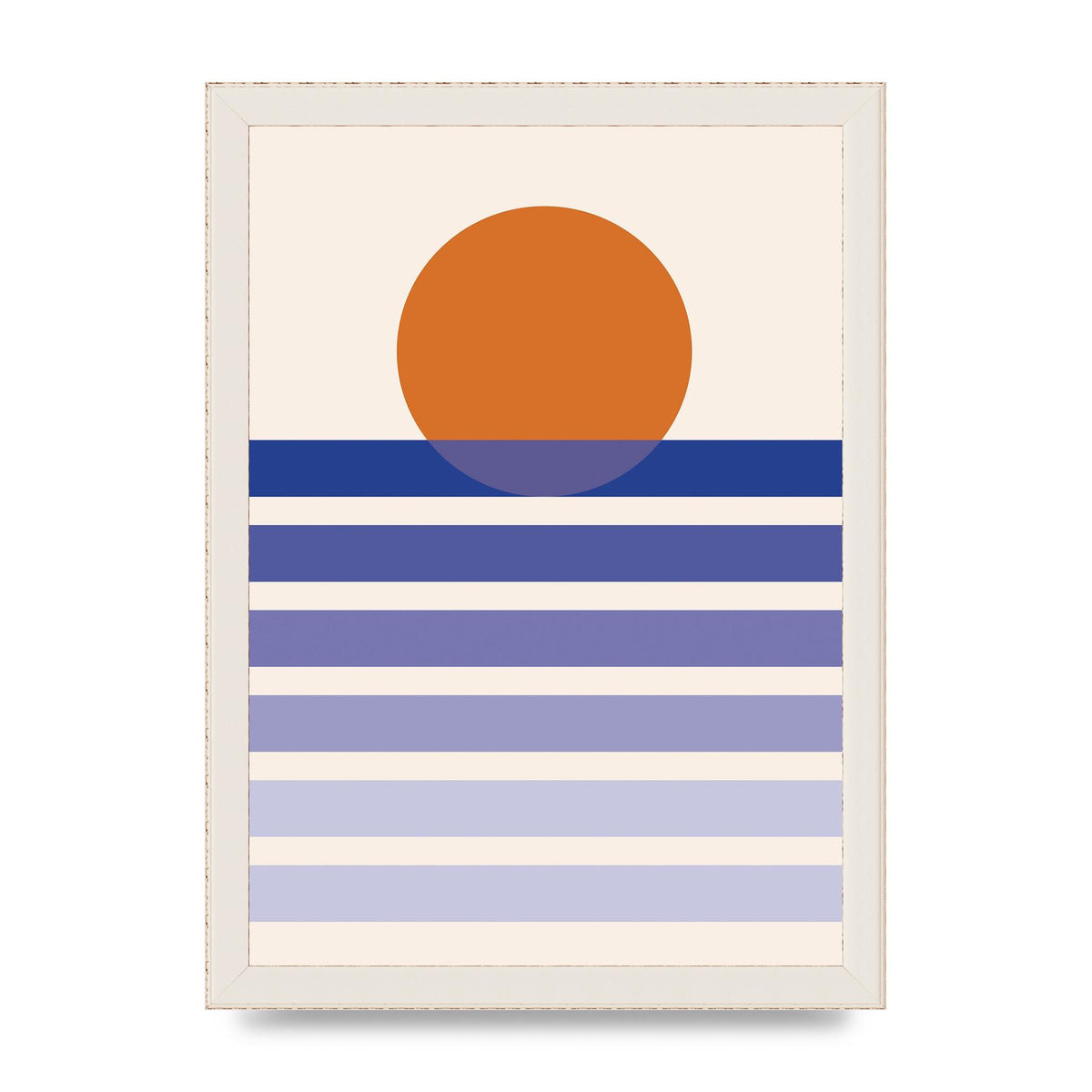 Sunset Printed Poster - A4 framed