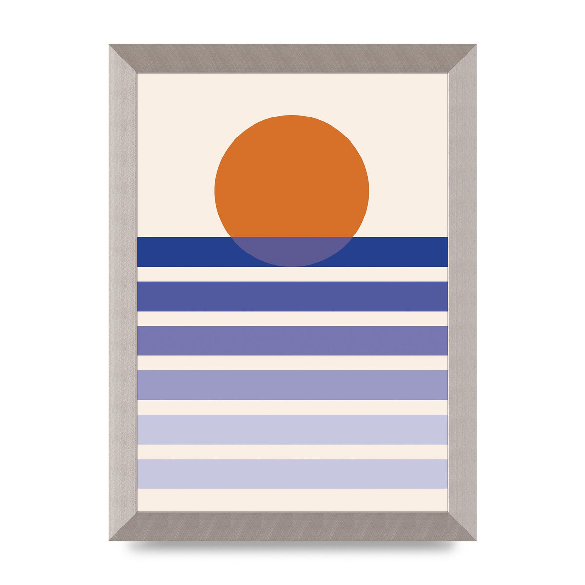 Sunset Printed Poster - A4 framed