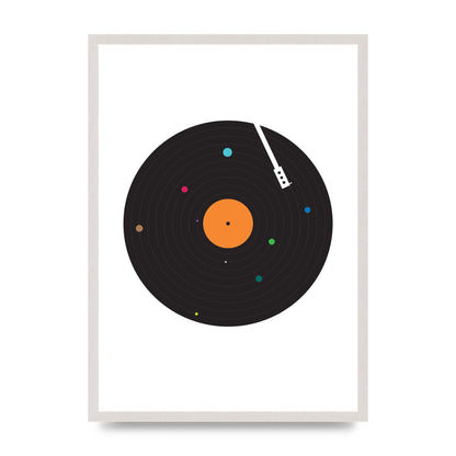 Vinyl Space Wall Art - A2 framed