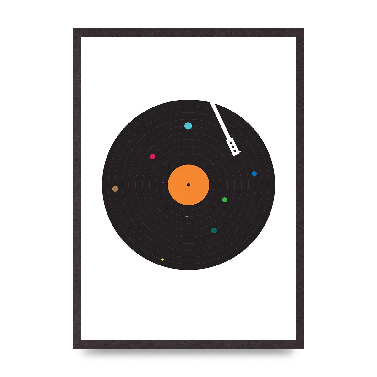 Vinyl Space Wall Art - A2 framed