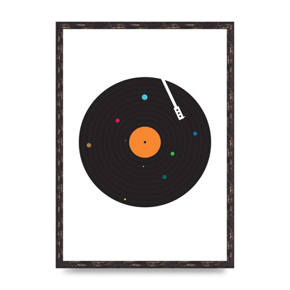 Vinyl Space Wall Art - A2 framed