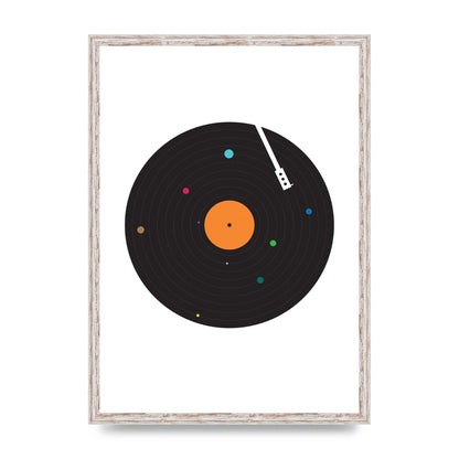 Vinyl Space Wall Art - A2 framed