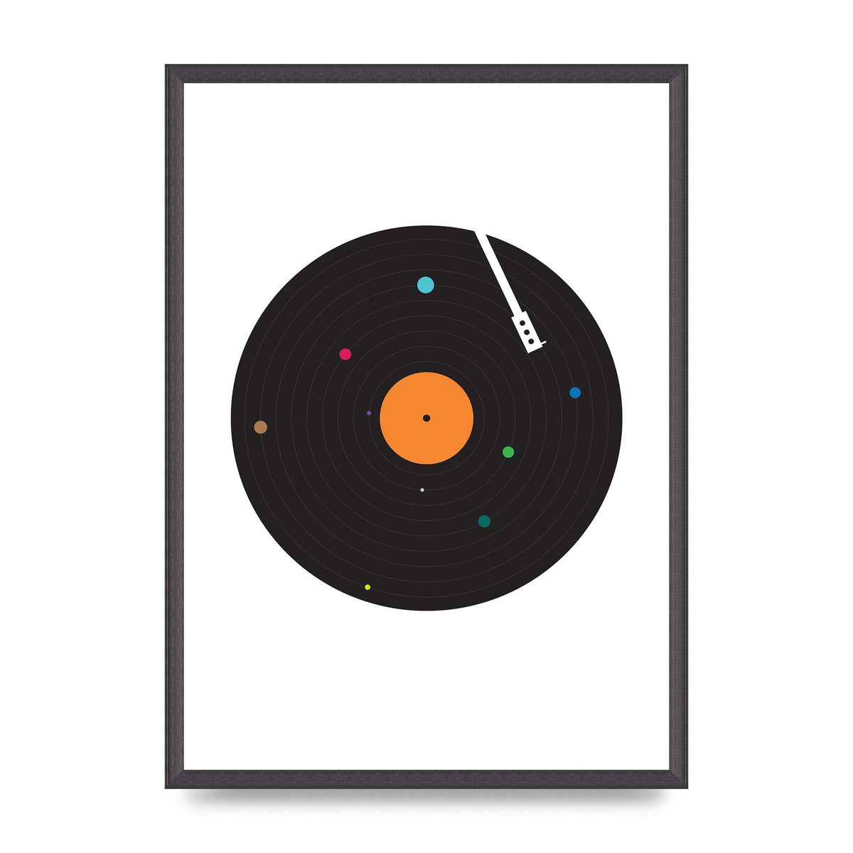Vinyl Space Wall Art - A2 framed