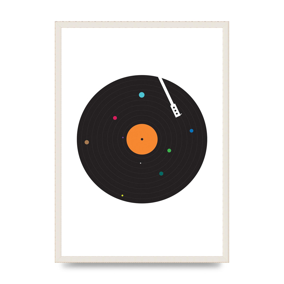 Vinyl Space Wall Art - A2 framed