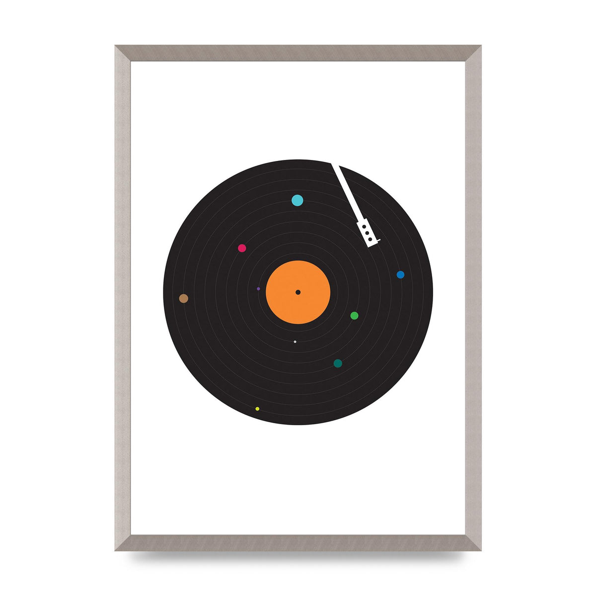 Vinyl Space Wall Art - A2 framed