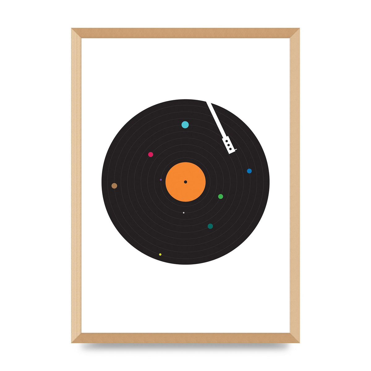 Vinyl Space Wall Art - A2 framed