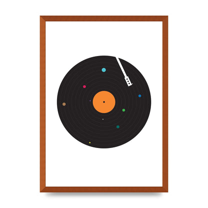 Vinyl Space Wall Art - A2 framed
