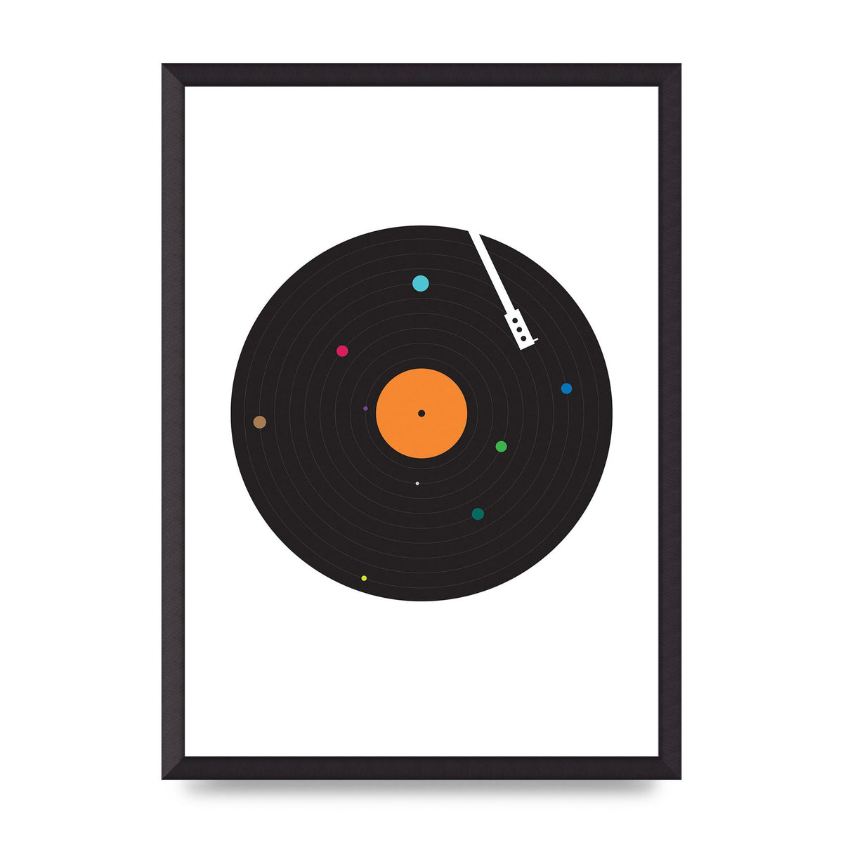 Vinyl Space Wall Art - A2 framed