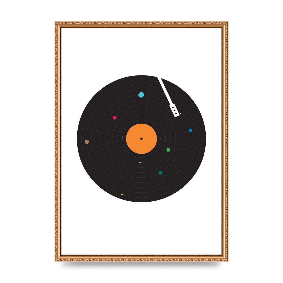 Vinyl Space Wall Art - A2 framed